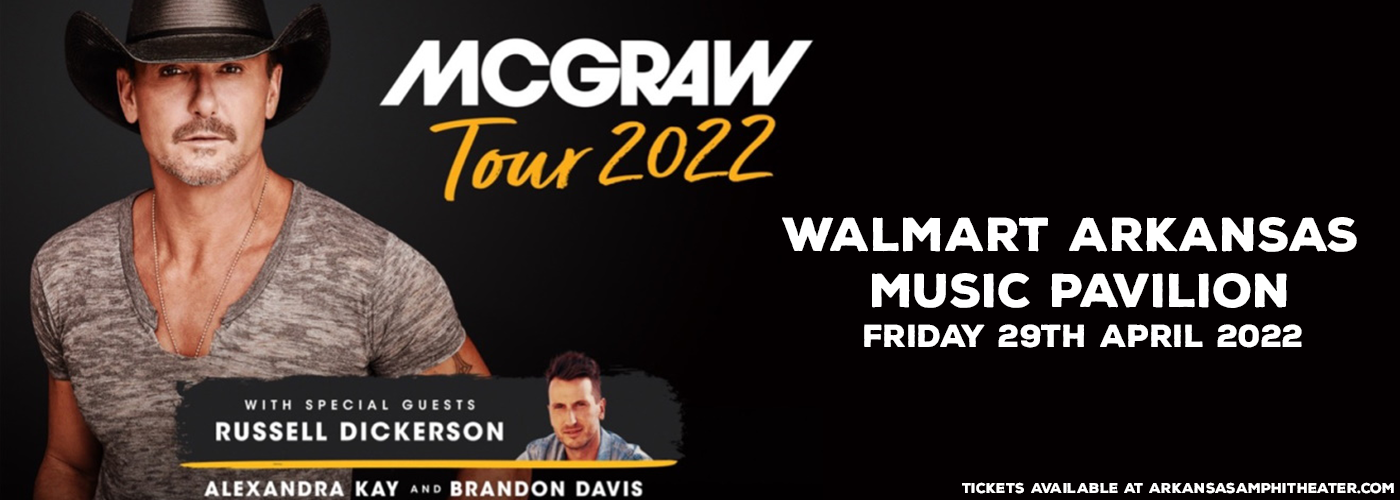 Tim McGraw & Russell Dickerson at Walmart Arkansas Music Pavilion