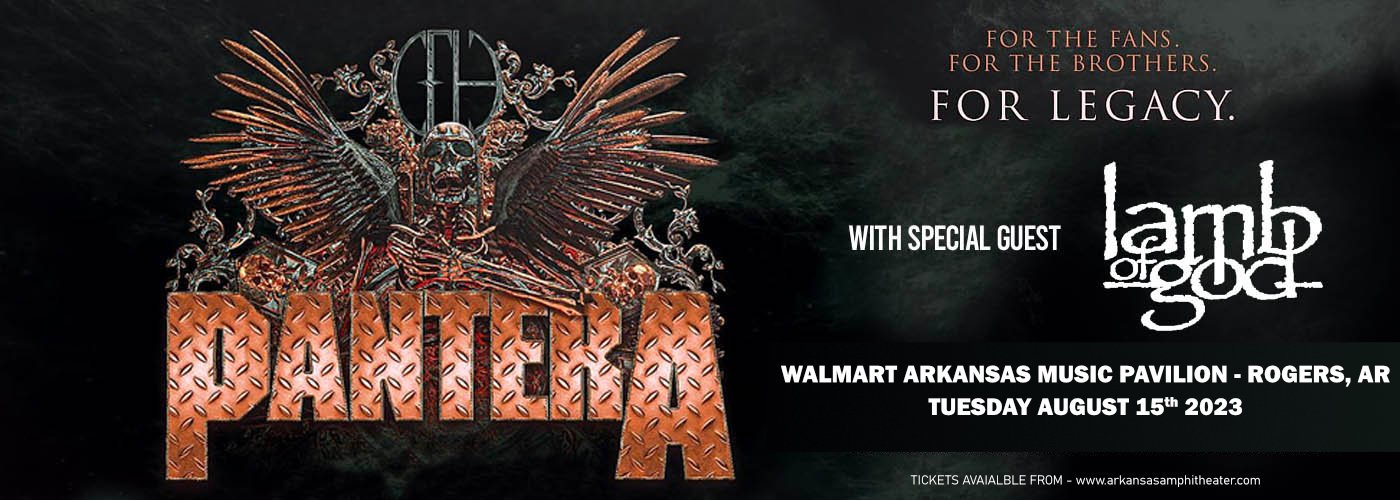 Pantera & Lamb of God at Walmart Arkansas Music Pavilion