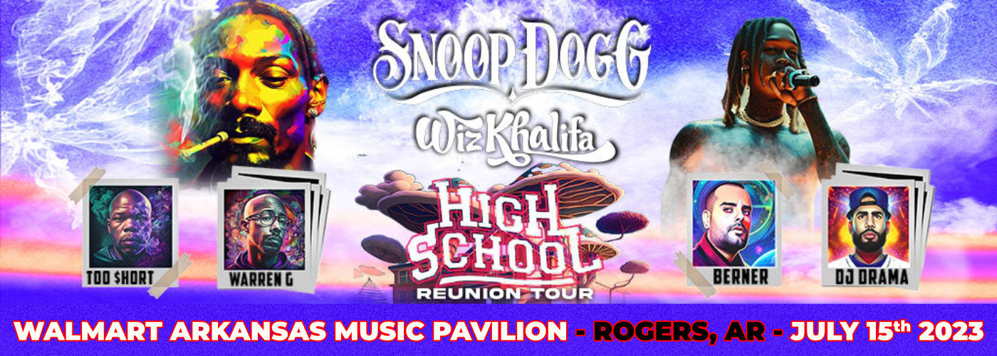 Snoop Dogg, Wiz Khalifa & Too Short at Walmart Arkansas Music Pavilion
