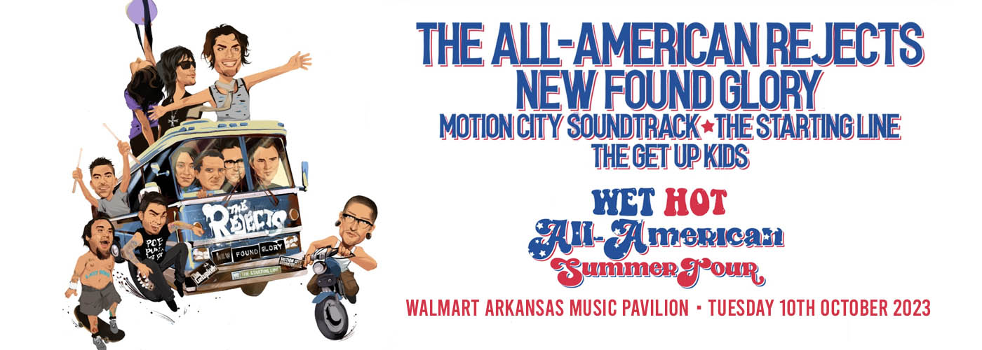 The All American Rejects, New Found Glory & The Get Up Kids at Walmart Arkansas Music Pavilion