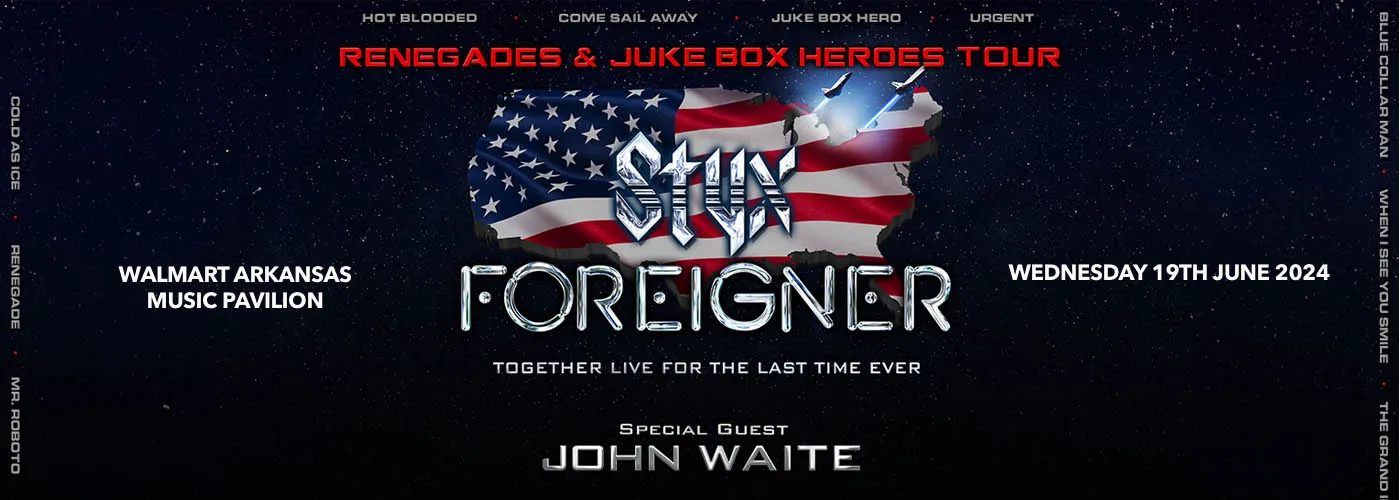 Foreigner, Styx & John Waite