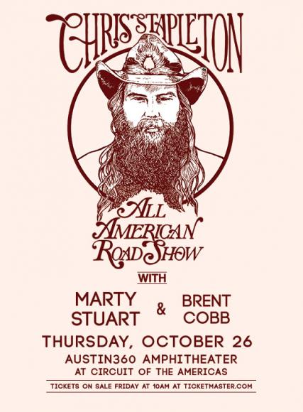 Chris Stapleton, Marty Stuart & Brent Cobb at Walmart Arkansas Music Pavilion