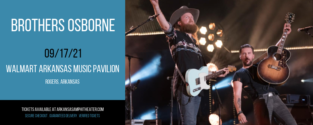 Brothers Osborne at Walmart Arkansas Music Pavilion tickets Brothers Osborne at Walmart Arkansas Music Pavilion