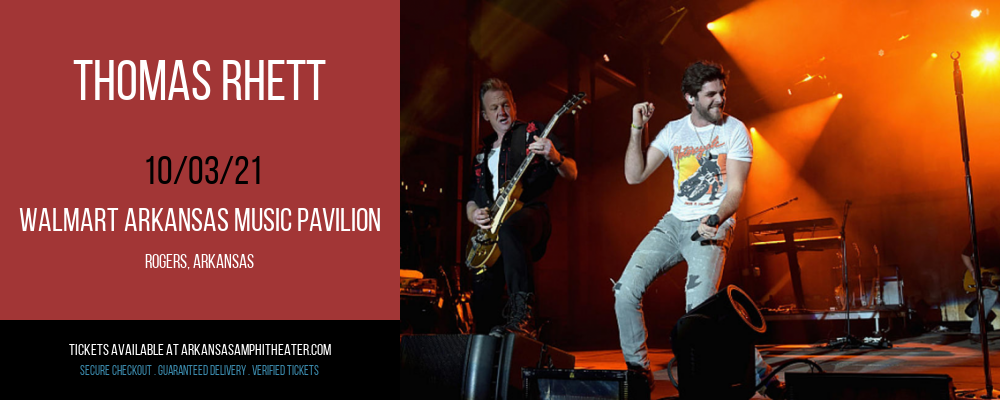 Thomas Rhett at Walmart Arkansas Music Pavilion tickets Thomas Rhett at Walmart Arkansas Music Pavilion