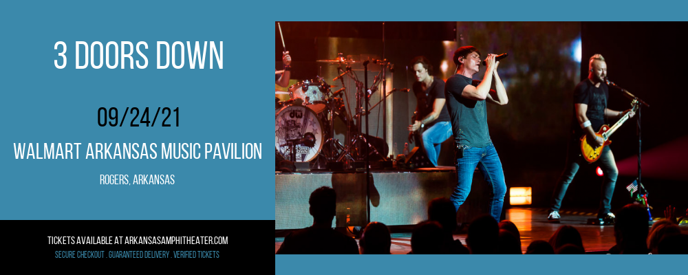 3 Doors Down at Walmart Arkansas Music Pavilion tickets 3 Doors Down at Walmart Arkansas Music Pavilion