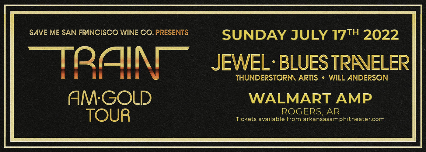 Train: AM Gold Tour with Jewel & Blues Traveler at Walmart Arkansas Music Pavilion