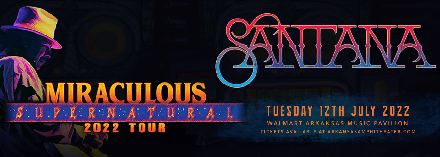 Santana [POSTPONED] at Walmart Arkansas Music Pavilion