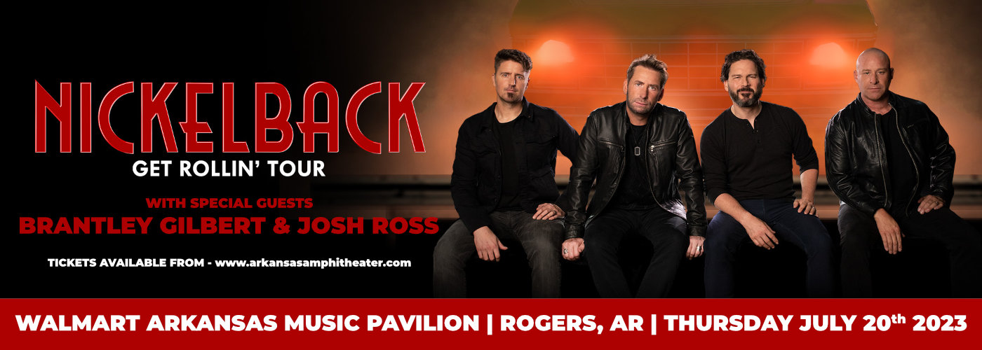 Nickelback, Brantley Gilbert & Josh Ross at Walmart Arkansas Music Pavilion