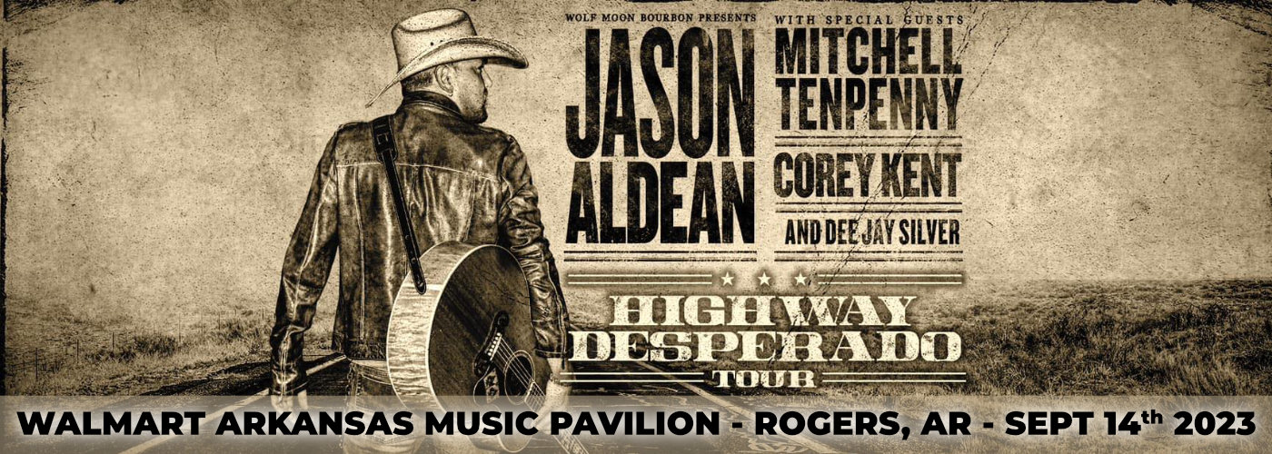 Jason Aldean, Mitchell Tenpenny, Corey Kent & Dee Jay Silver at Walmart Arkansas Music Pavilion